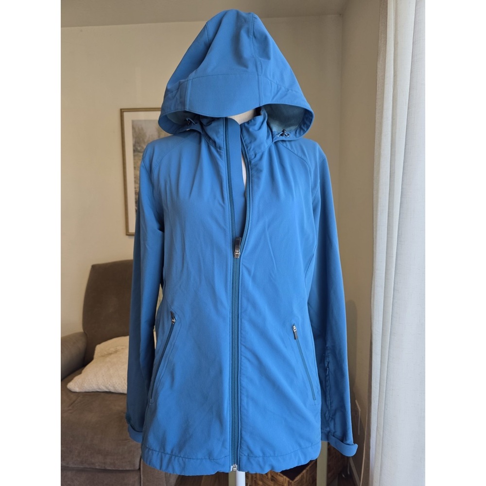REI Womens Jacket Size Large Teal Lightweight Hiking Rain Jacket